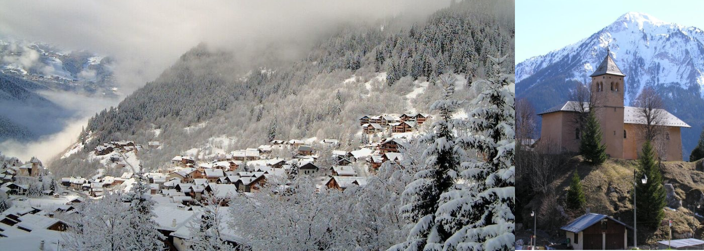 snow covered Champagny