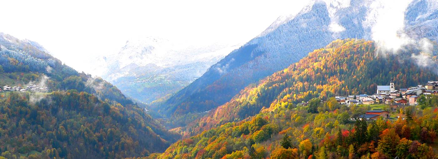 autumn view of three valleys area